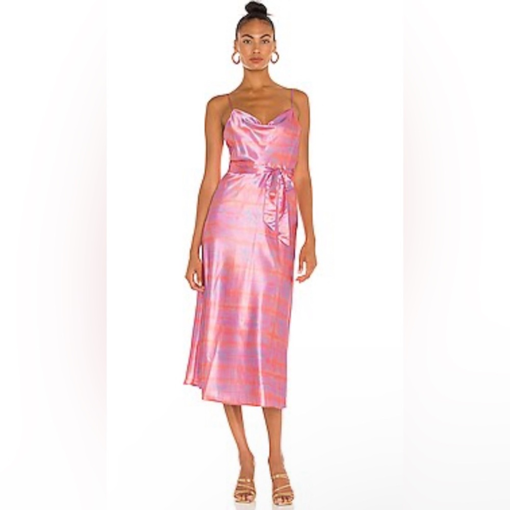 Likely Vittoria Dress 2 Waist Tie Pink Purple